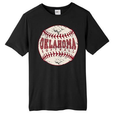 Vintage Oklahoma Softball Ball Tall Fusion ChromaSoft Performance T-Shirt