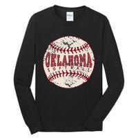 Vintage Oklahoma Softball Ball Tall Long Sleeve T-Shirt