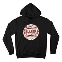 Vintage Oklahoma Softball Ball Tall Hoodie