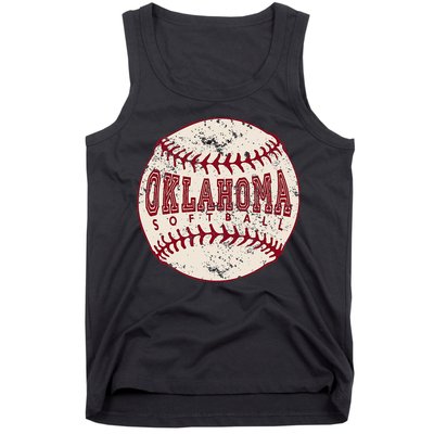 Vintage Oklahoma Softball Ball Tank Top