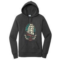 Vintage Old School Pirate Ship Women's Pullover Hoodie