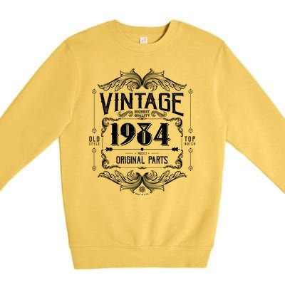 Vintage Old Style Top Notch Mostly Original Parts Whiskey Label 1984 40 Premium Crewneck Sweatshirt