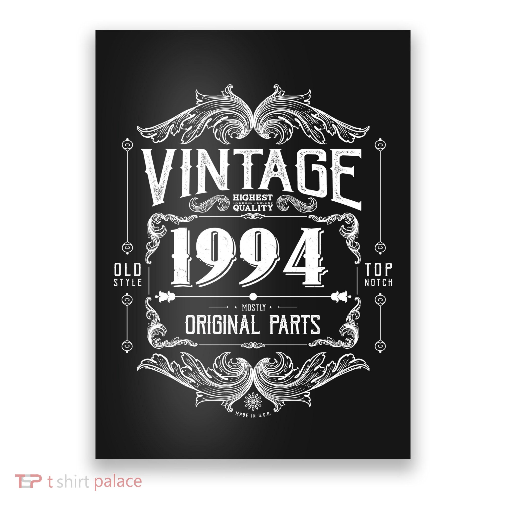 Vintage Old Style Top Notch Mostly Original Parts Whiskey Label 1994 30 Poster