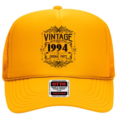 Vintage Old Style Top Notch Mostly Original Parts Whiskey Label 1994 30 Trucker Hat