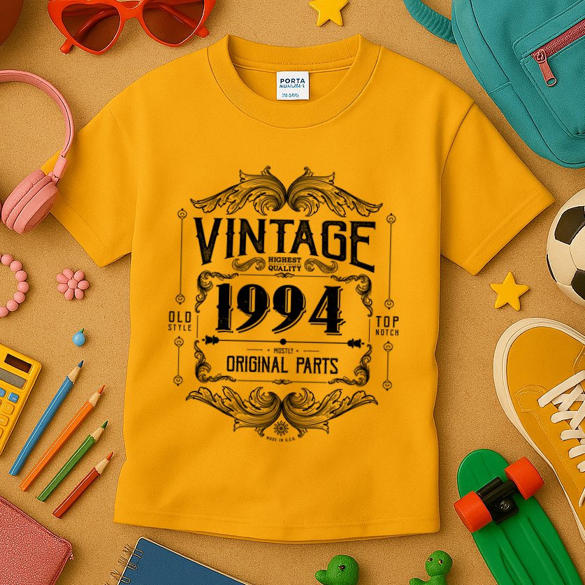 Vintage Old Style Top Notch Mostly Original Parts Whiskey Label 1994 30 Kids T-Shirt