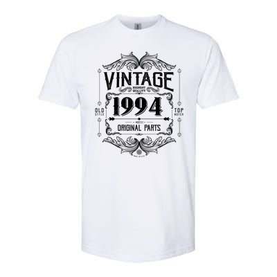 Vintage Old Style Top Notch Mostly Original Parts Whiskey Label 1994 30 Softstyle CVC T-Shirt