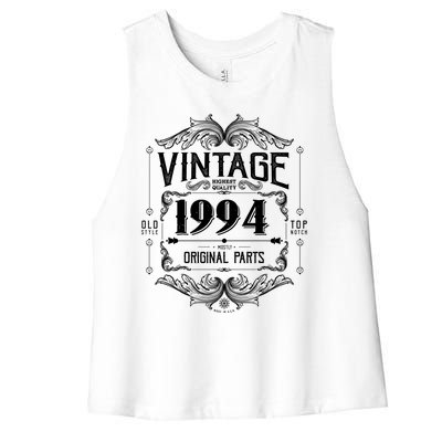 Vintage Old Style Top Notch Mostly Original Parts Whiskey Label 1994 30 Women's Racerback Cropped Tank