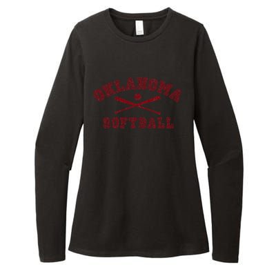 Vintage Oklahoma Softball Gear Womens CVC Long Sleeve Shirt