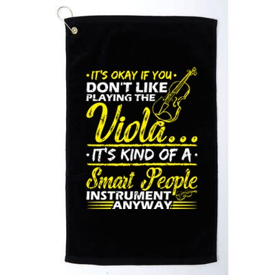 Viola Orchestra Symphony Musician Concert Violist Gift Platinum Collection Golf Towel