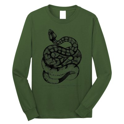 Vintage Ophiology South American Rattle Snake Tee Long Sleeve Shirt