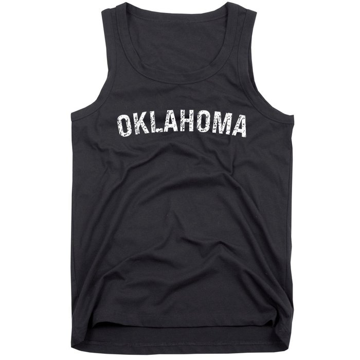 Vintage Oklahoma S Oklahoma Red Retro Tank Top