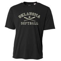 Vintage Oklahoma Softball Gear Cooling Performance Crew T-Shirt