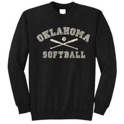 Vintage Oklahoma Softball Gear Tall Sweatshirt