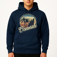 Vintage Oceanside San Diego County California Surf Style Hoodie