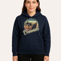Vintage Oceanside San Diego County California Surf Style Hoodie