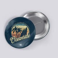 Vintage Oceanside San Diego County California Surf Style Button