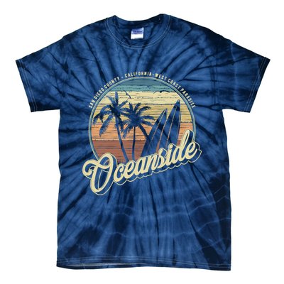 Vintage Oceanside San Diego County California Surf Style Tie-Dye T-Shirt