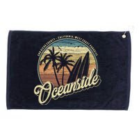 Vintage Oceanside San Diego County California Surf Style Grommeted Golf Towel