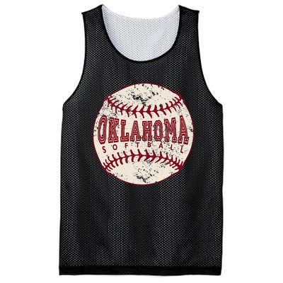 Vintage Oklahoma Softball Ball Mesh Reversible Basketball Jersey Tank