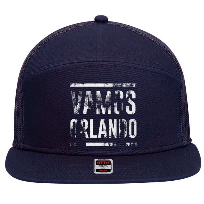 Vamos Orlando Soccer 7 Panel Mesh Trucker Snapback Hat