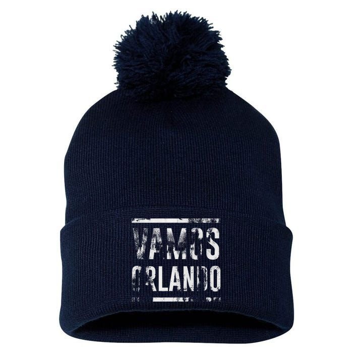 Vamos Orlando Soccer Pom Pom 12in Knit Beanie