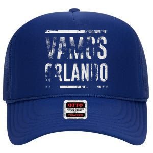 Vamos Orlando Soccer High Crown Mesh Back Trucker Hat