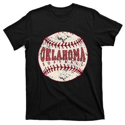 Vintage Oklahoma Softball Ball T-Shirt