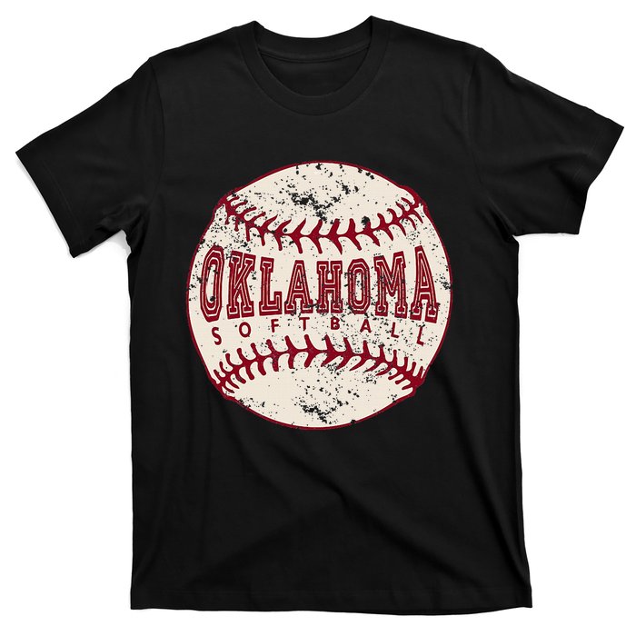 Vintage Oklahoma Softball Ball T-Shirt