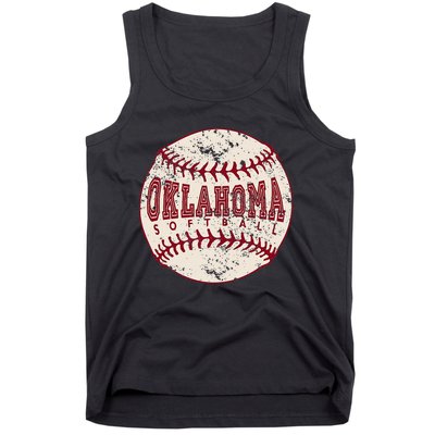 Vintage Oklahoma Softball Ball Tank Top