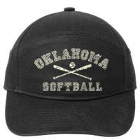 Vintage Oklahoma Softball Gear 7-Panel Snapback Hat