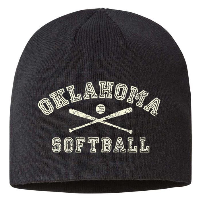 Vintage Oklahoma Softball Gear Sustainable Beanie