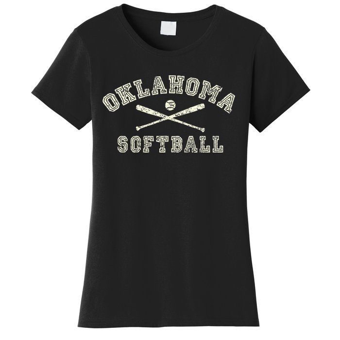 Vintage Oklahoma Softball Gear Women's T-Shirt