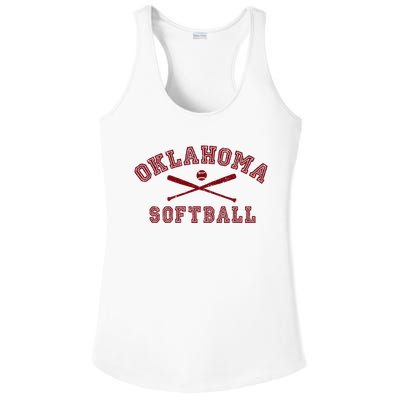 Vintage Oklahoma Softball Gear Ladies PosiCharge Competitor Racerback Tank