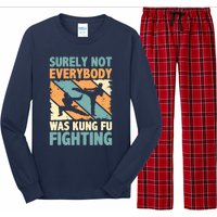 Vintage Outfit Surely Not Everybody Was Kung Fu Fighting Long Sleeve Pajama Set