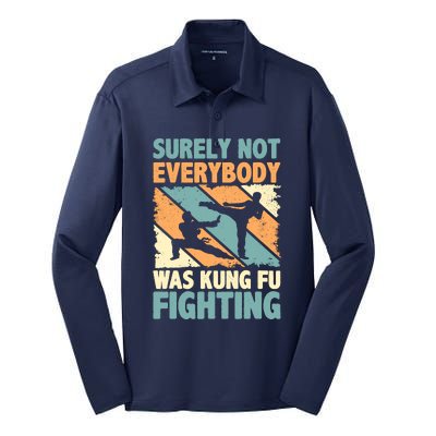 Vintage Outfit Surely Not Everybody Was Kung Fu Fighting Silk Touch Performance Long Sleeve Polo