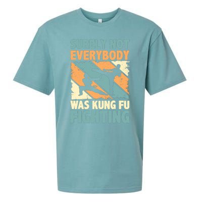 Vintage Outfit Surely Not Everybody Was Kung Fu Fighting Sueded Cloud Jersey T-Shirt