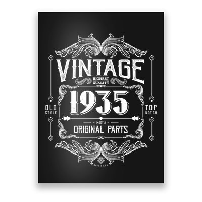 Vintage Old Style Top Notch Mostly Original Parts Whiskey Label 1935 90 Poster