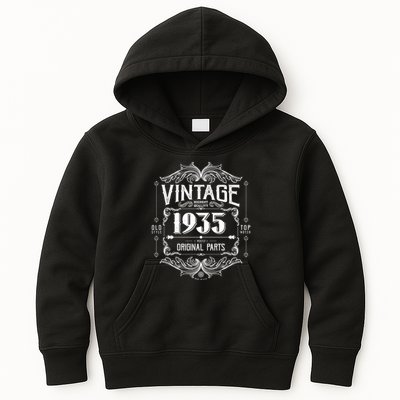 Vintage Old Style Top Notch Mostly Original Parts Whiskey Label 1935 90 Kids Hoodie