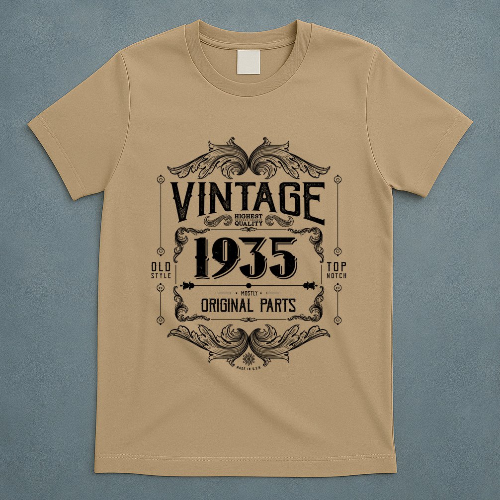 Vintage Old Style Top Notch Mostly Original Parts Whiskey Label 1935 90 T-Shirt