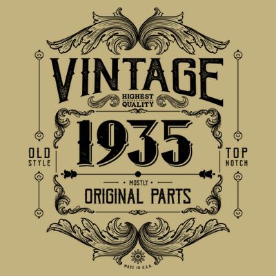 Vintage Old Style Top Notch Mostly Original Parts Whiskey Label 1935 90 T-Shirt