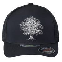 Vintage Oak Tree Design Tree Huggers Arborists Nature Lovers Flexfit Unipanel Trucker Cap