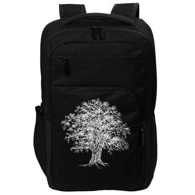 Vintage Oak Tree Design Tree Huggers Arborists Nature Lovers Impact Tech Backpack