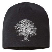 Vintage Oak Tree Design Tree Huggers Arborists Nature Lovers Sustainable Beanie