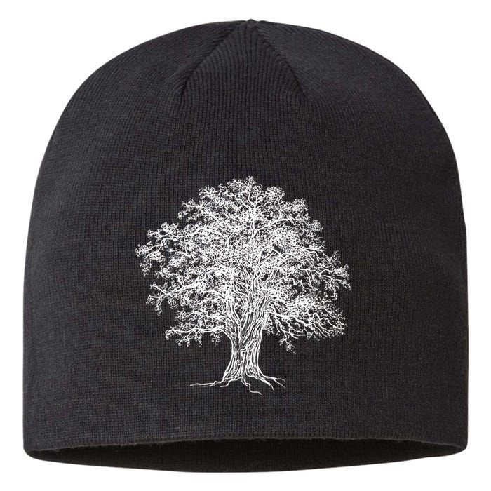 Vintage Oak Tree Design Tree Huggers Arborists Nature Lovers Sustainable Beanie