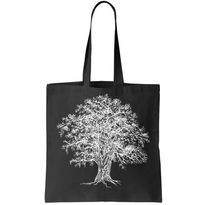 Vintage Oak Tree Design Tree Huggers Arborists Nature Lovers Tote Bag