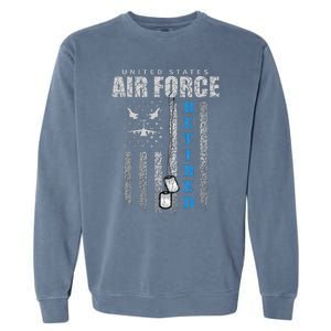 Veteran Of The United States Air Force Retired  Garment-Dyed Sweatshirt