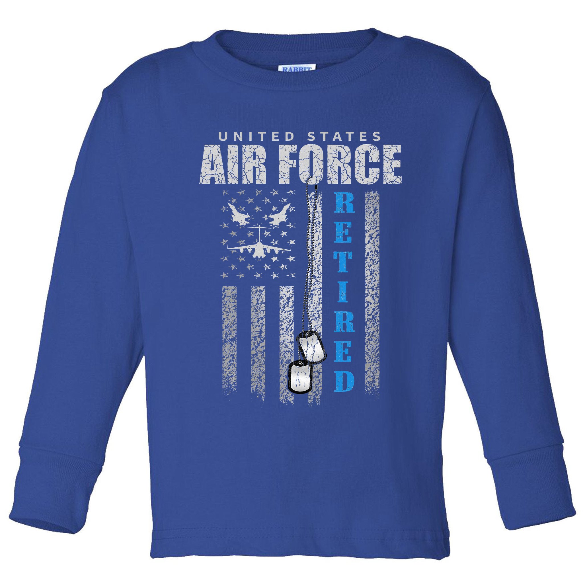 Veteran Of The United States Air Force Retired  Toddler Long Sleeve Shirt