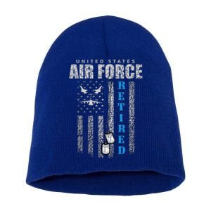 Veteran Of The United States Air Force Retired  Short Acrylic Beanie