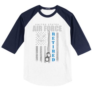 Veteran Of The United States Air Force Retired  Baseball Sleeve Shirt