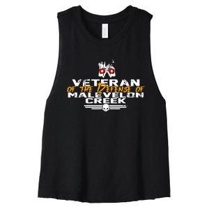 Veteran Of The Defense Of Malevelon Creek Women's Racerback Cropped Tank